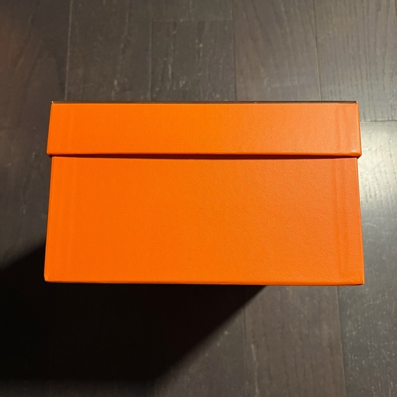 Hermes medium empty box case decoration storage orange ribbon tissue - Picture 8 of 14